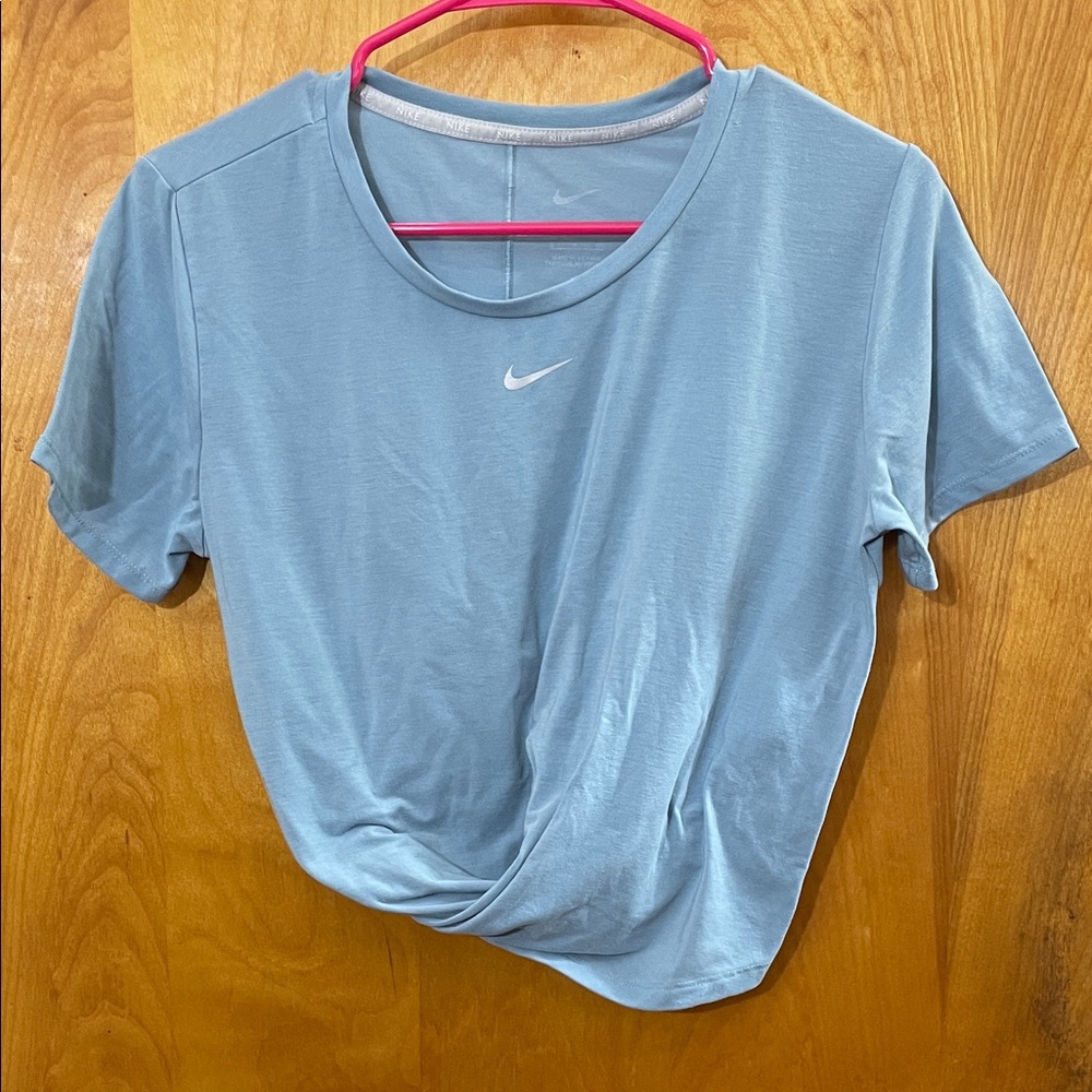 Women's Nike Dri-Fit Blue Twist Front Tee